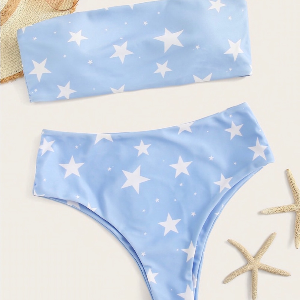 Star Spangled Bikini Set with 2 Bottoms